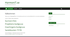 Desktop Screenshot of harmonit.se
